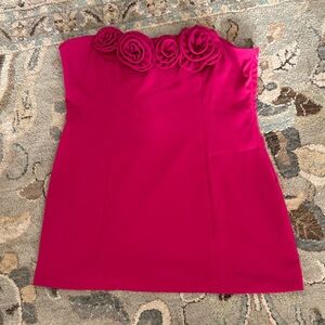 Peppermayo Vibrant Pink Strapless Dress
